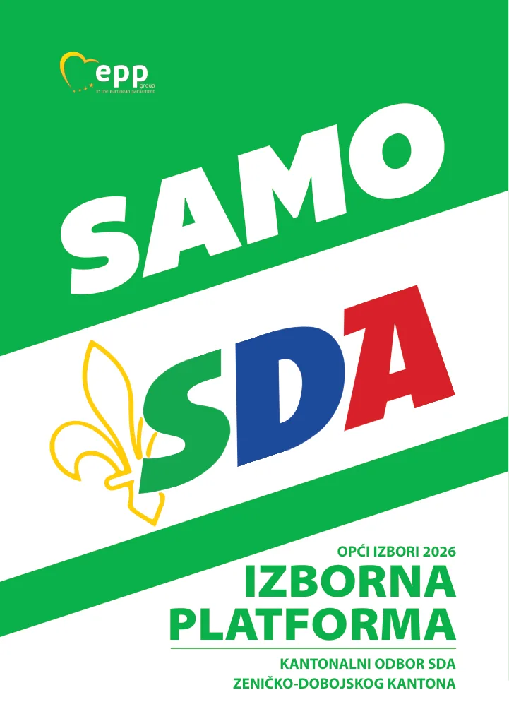 Izborna platforma SDA ZDK 2026, stranica 1 od 36